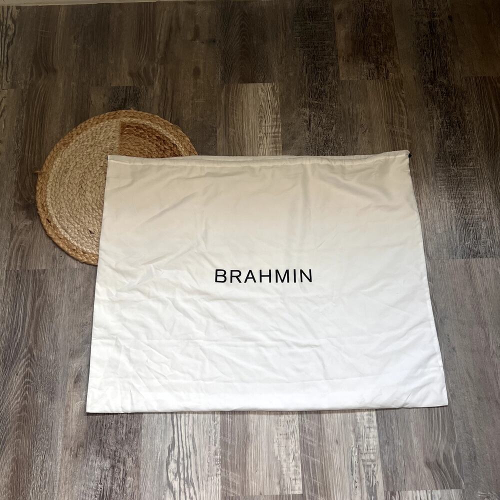 BRAHMIN Dust Bag Large White Protective Storage Bag Authentic